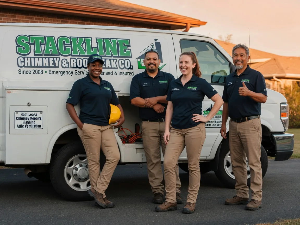 Chimney flashing repair company in Knoxville, IL